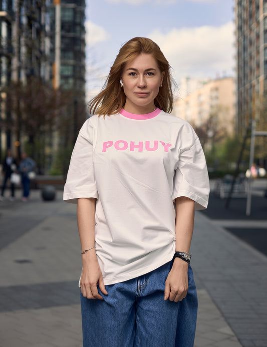 T-shirt White Pink POHUY