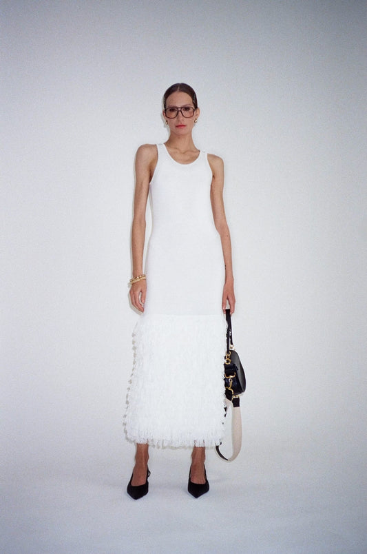 KNITTED DRESS KATERINA KVIT