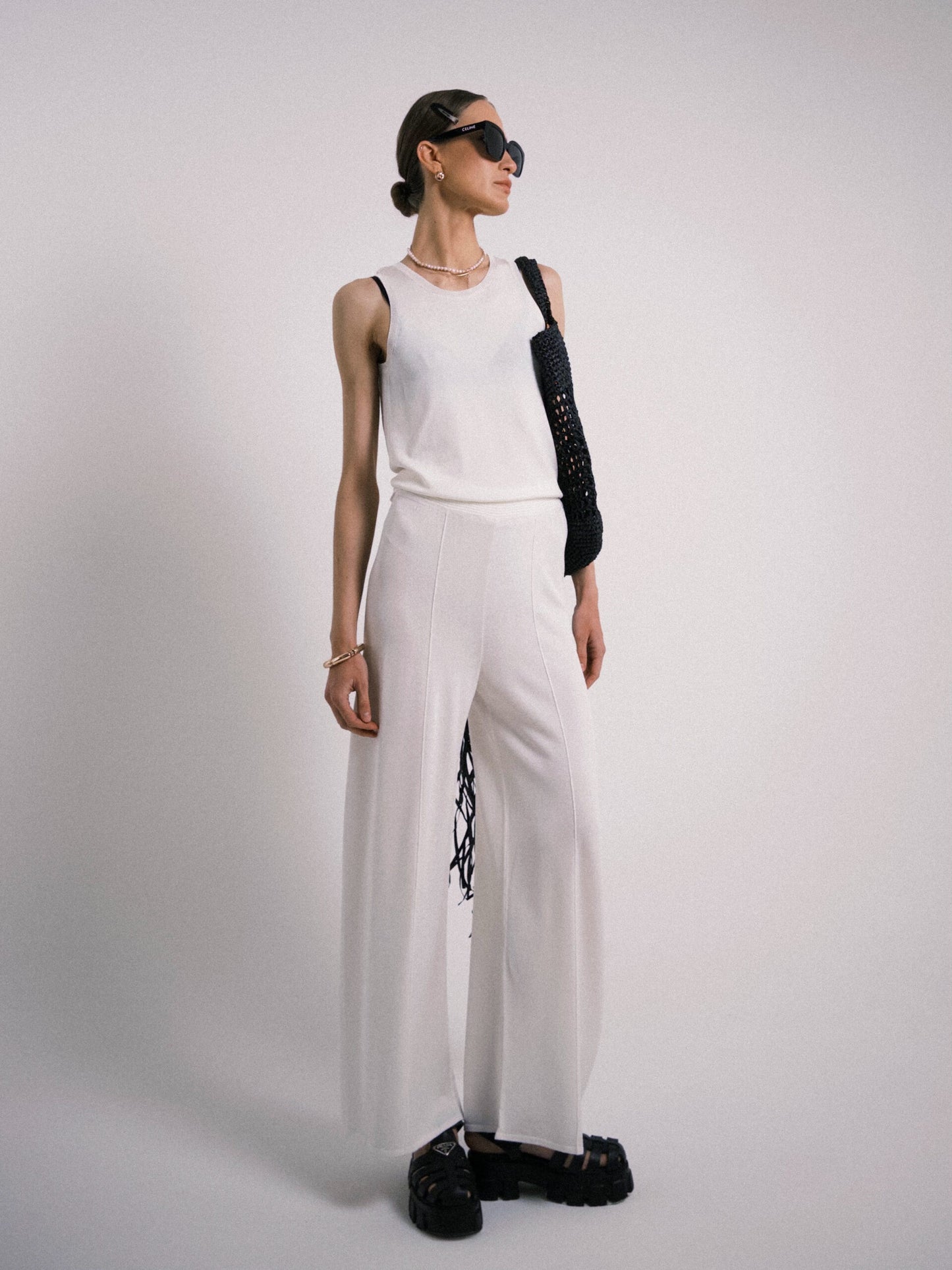 KNITTED TANK TOP KATERINA KVIT