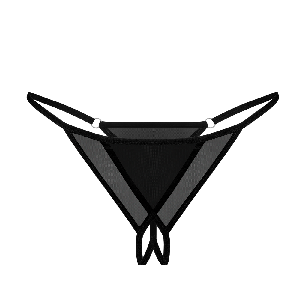 Play Panties Black FOX LINGERIE