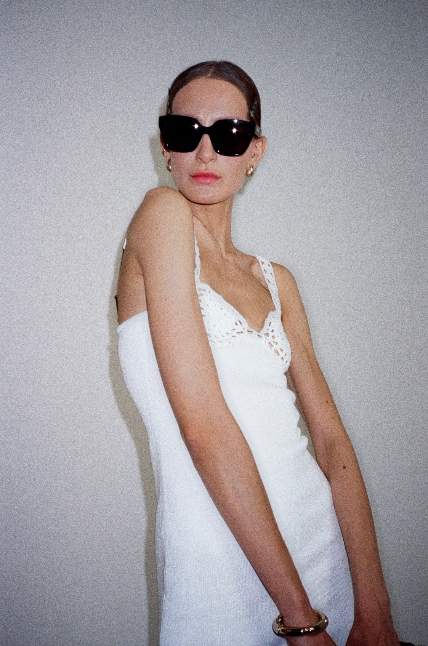 KNITTED DRESS KATERINA KVIT