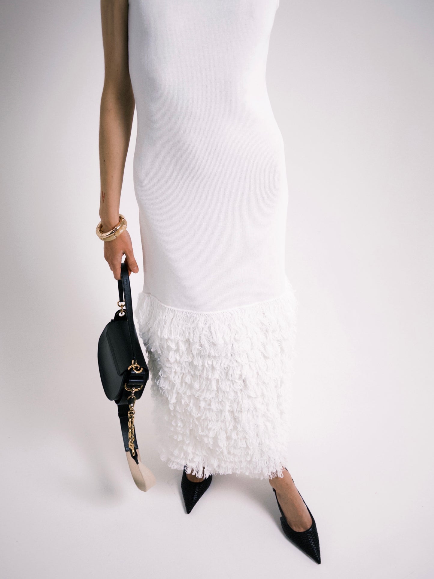 KNITTED DRESS KATERINA KVIT