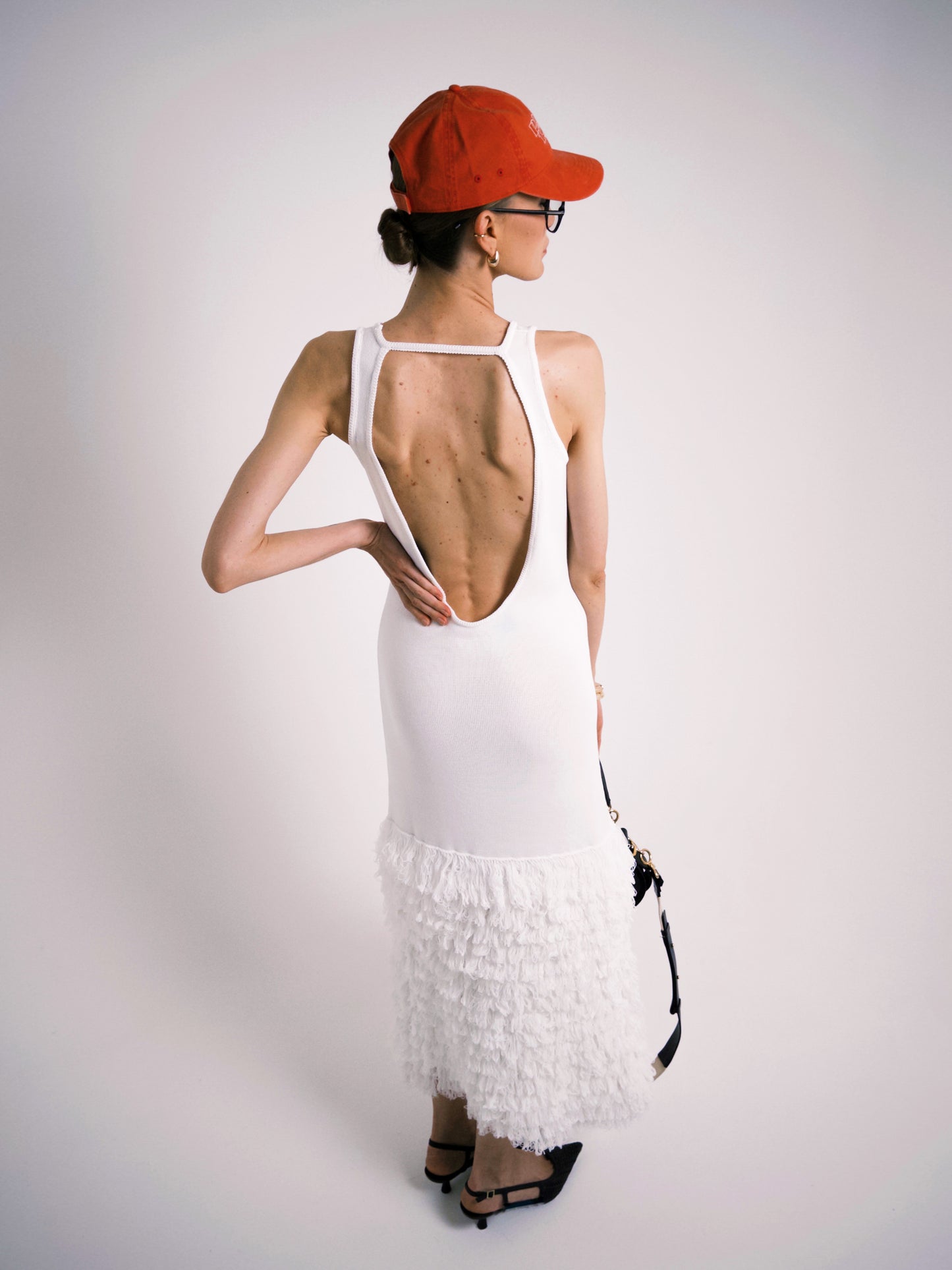 KNITTED DRESS KATERINA KVIT