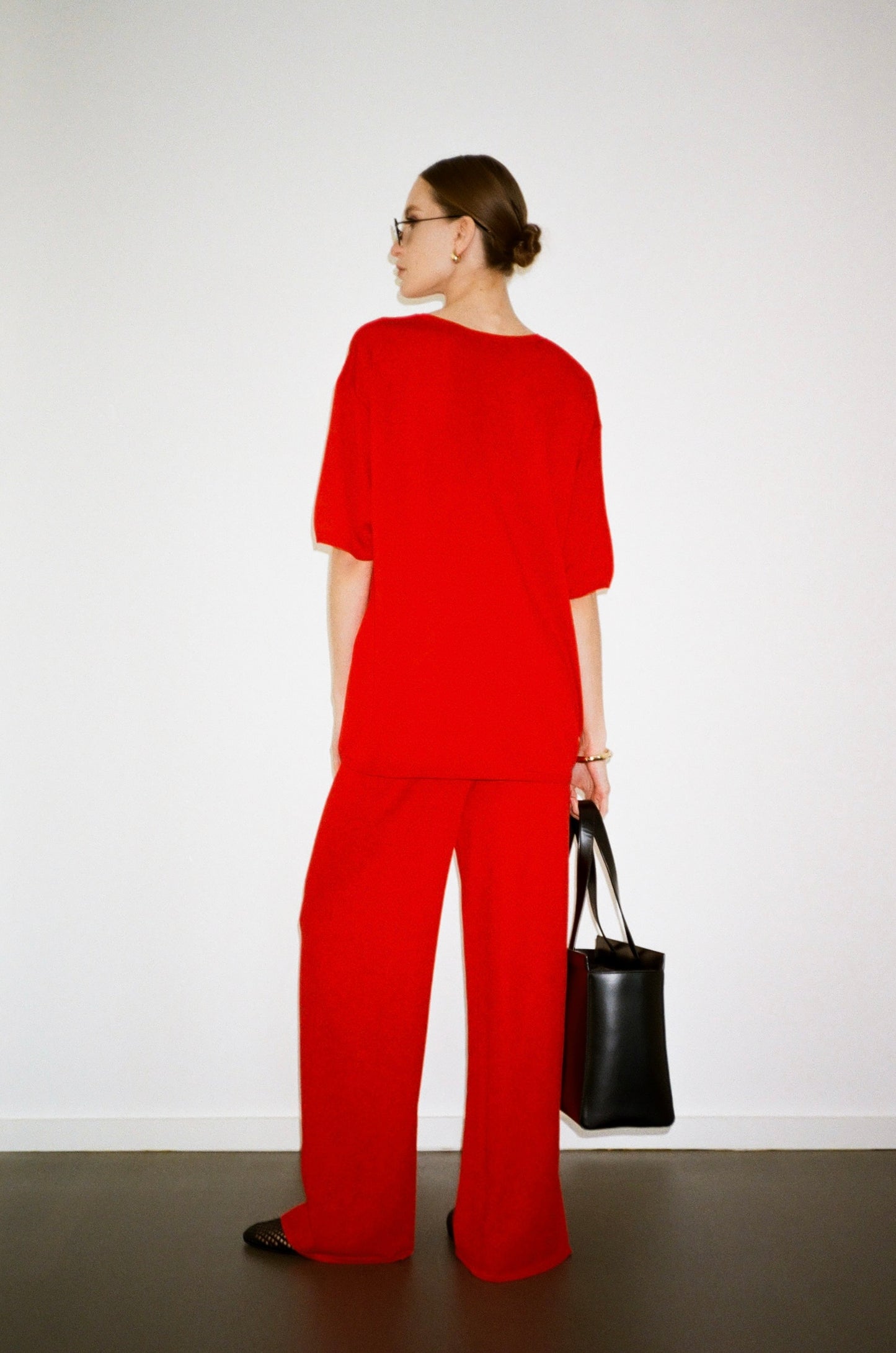 KNITTED PANTS KATERINA KVIT