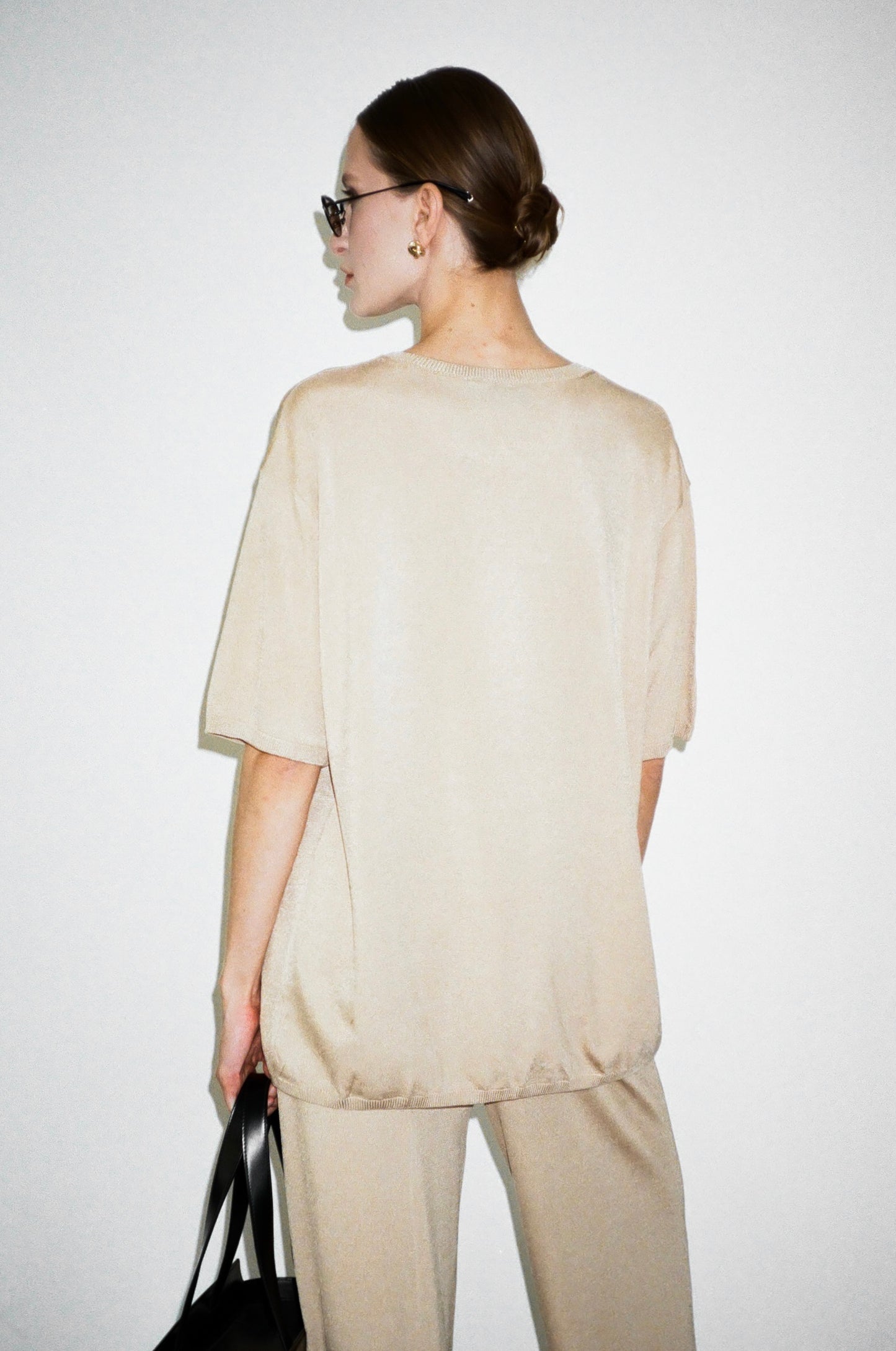 KNITTED T-SHIRT KATERINA KVIT