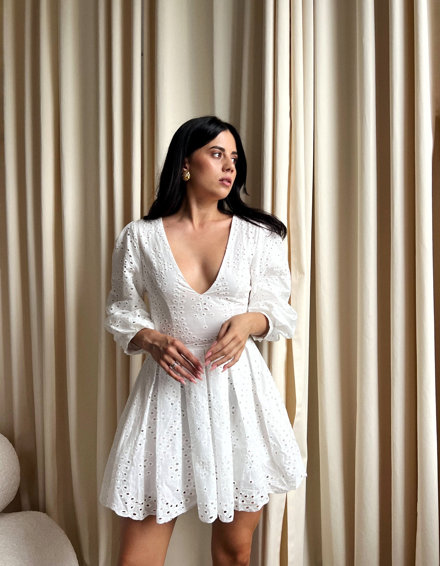 Ivory summer baby doll dress NOVITSKA