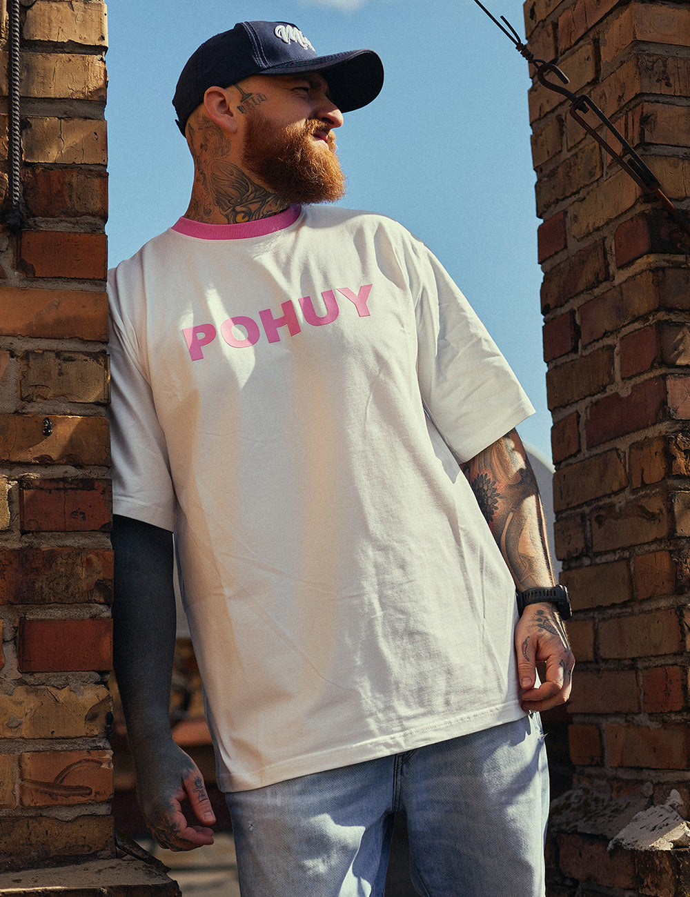 T-shirt White Pink POHUY