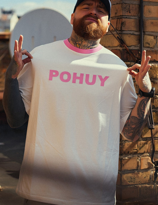 T-shirt White Pink POHUY