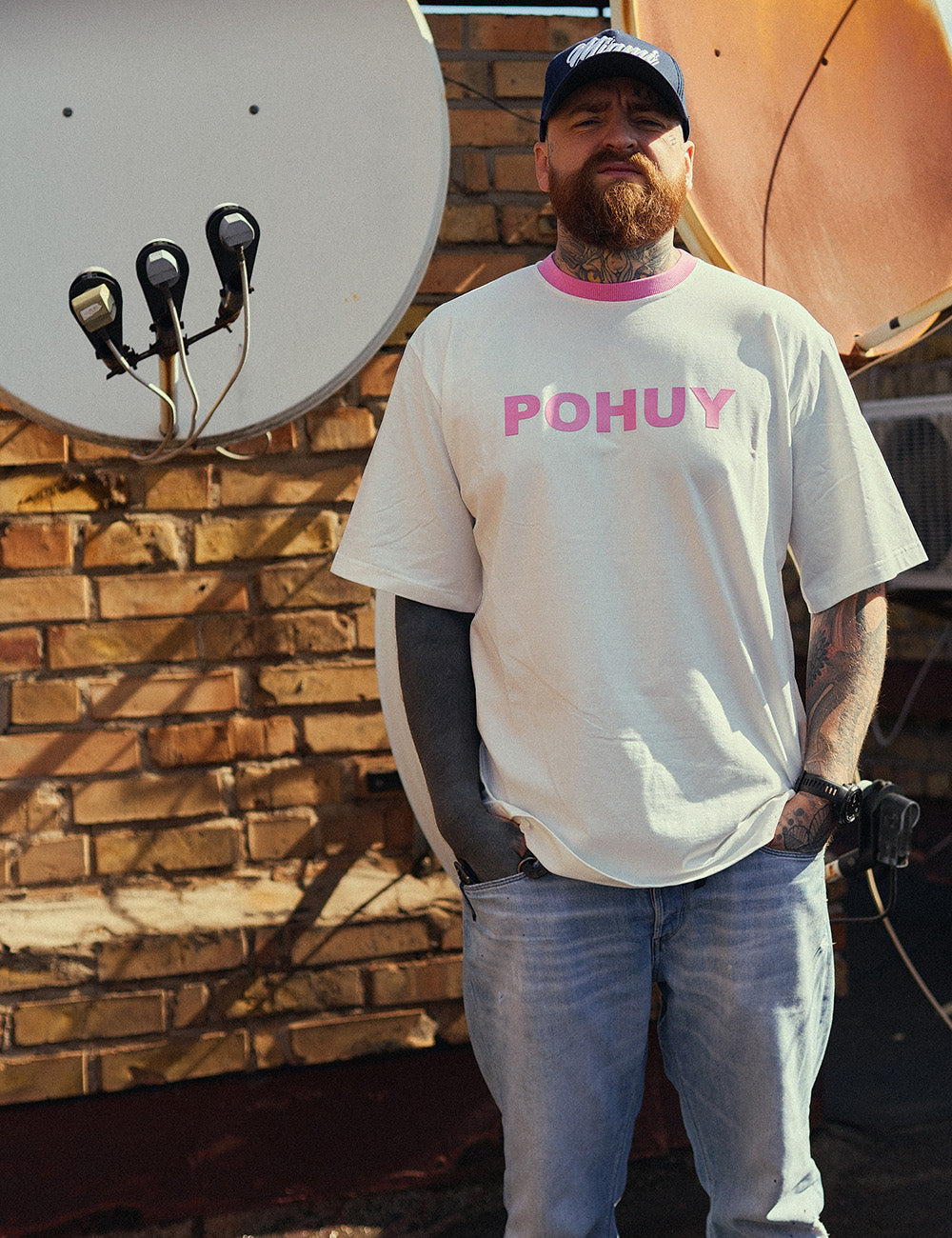 T-shirt White Pink POHUY