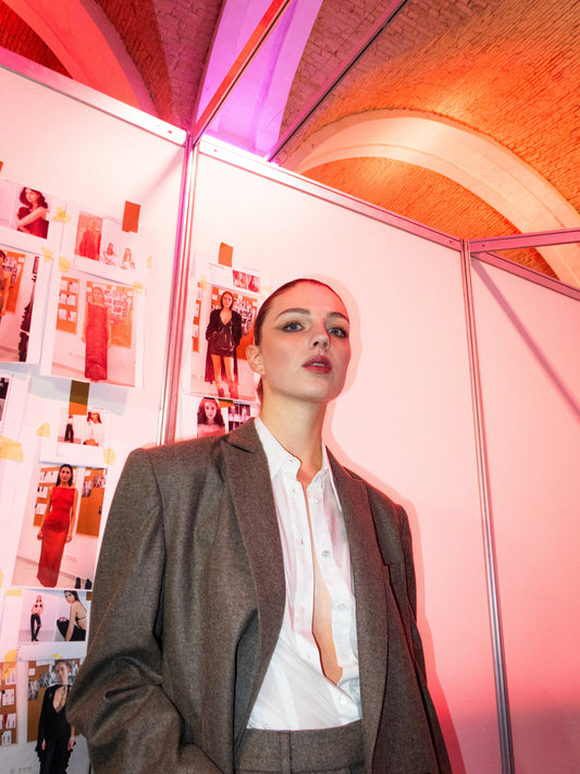 Brown cashmere jacket NOVITSKA