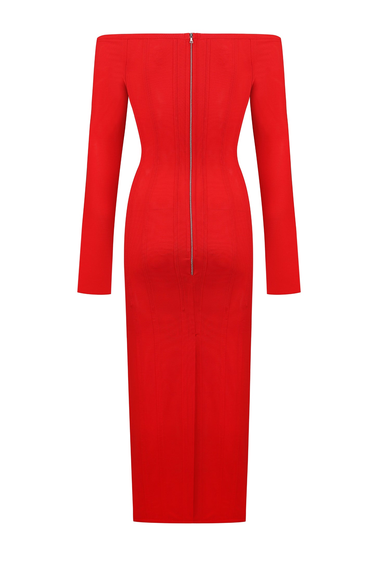 Off the shoulder dress with cuts FROLOV