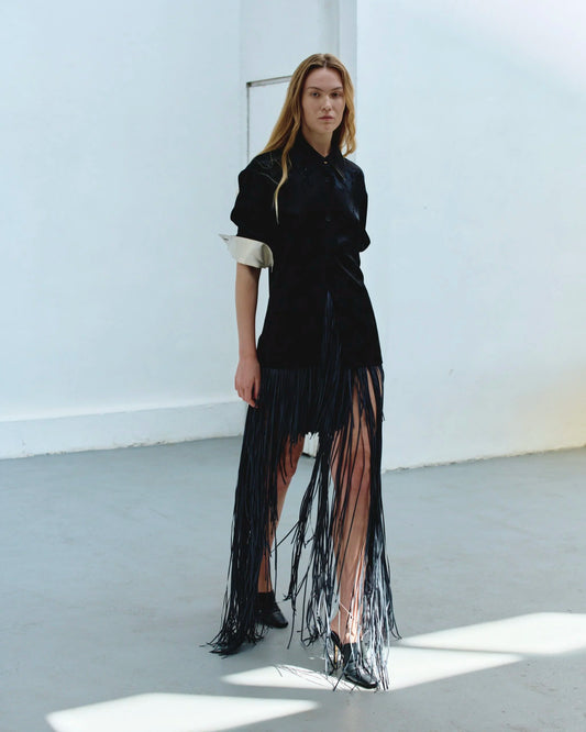 BLACK SKIRT KATERINA KVIT