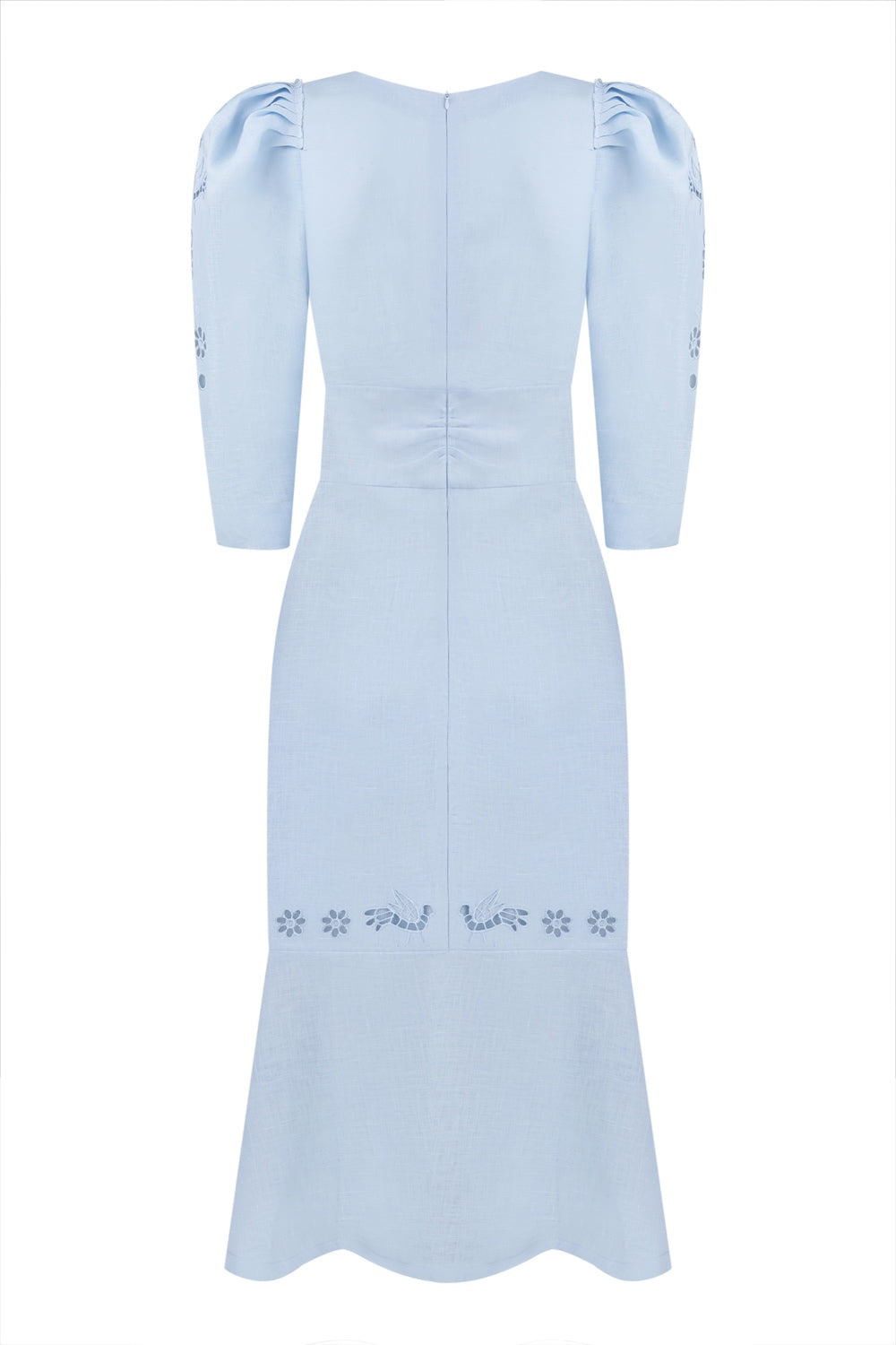 "Tree of love" blue midi dress FOBERINI