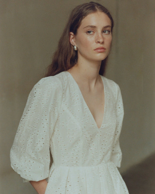 Ivory summer baby doll dress NOVITSKA