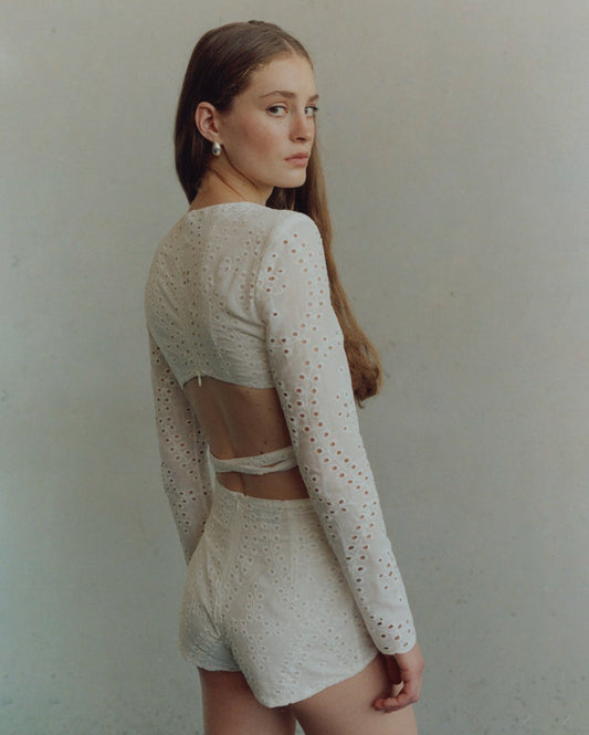 Summer ivory shorts NOVITSKA