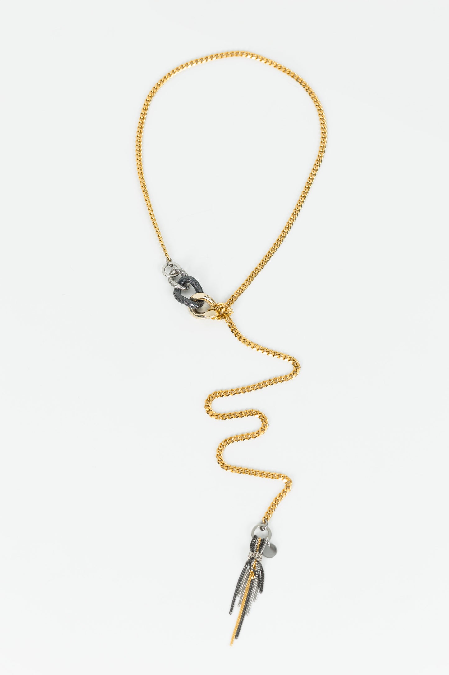 TERI COLOR necklace with mixed chains SAMOKISH