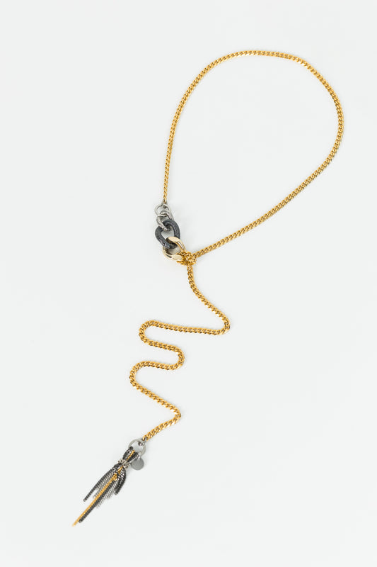 TERI COLOR necklace with mixed chains SAMOKISH