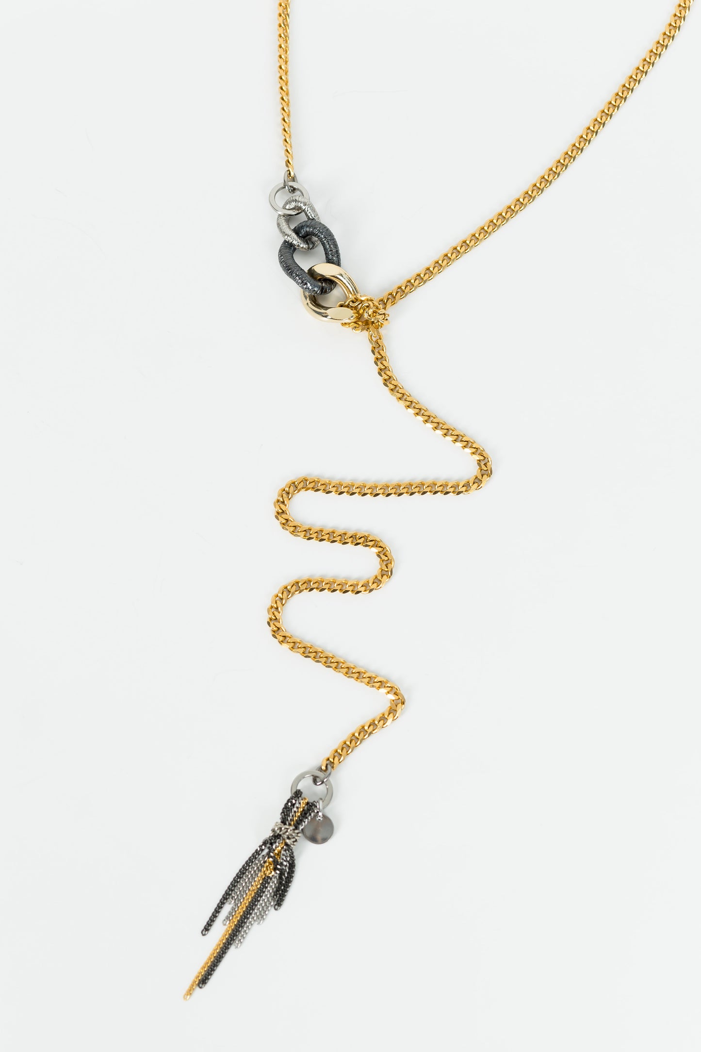 TERI COLOR necklace with mixed chains SAMOKISH