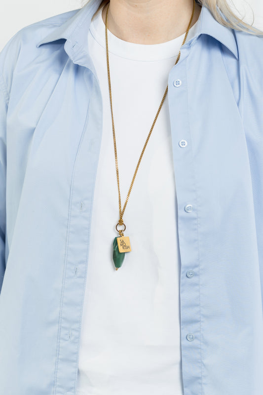 IRIS pendant with agate SAMOKISH