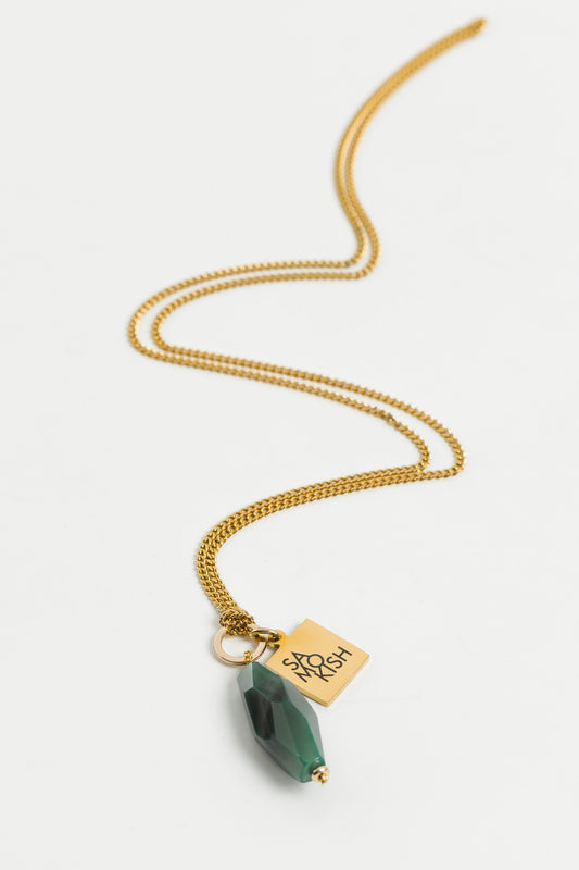 IRIS pendant with agate SAMOKISH