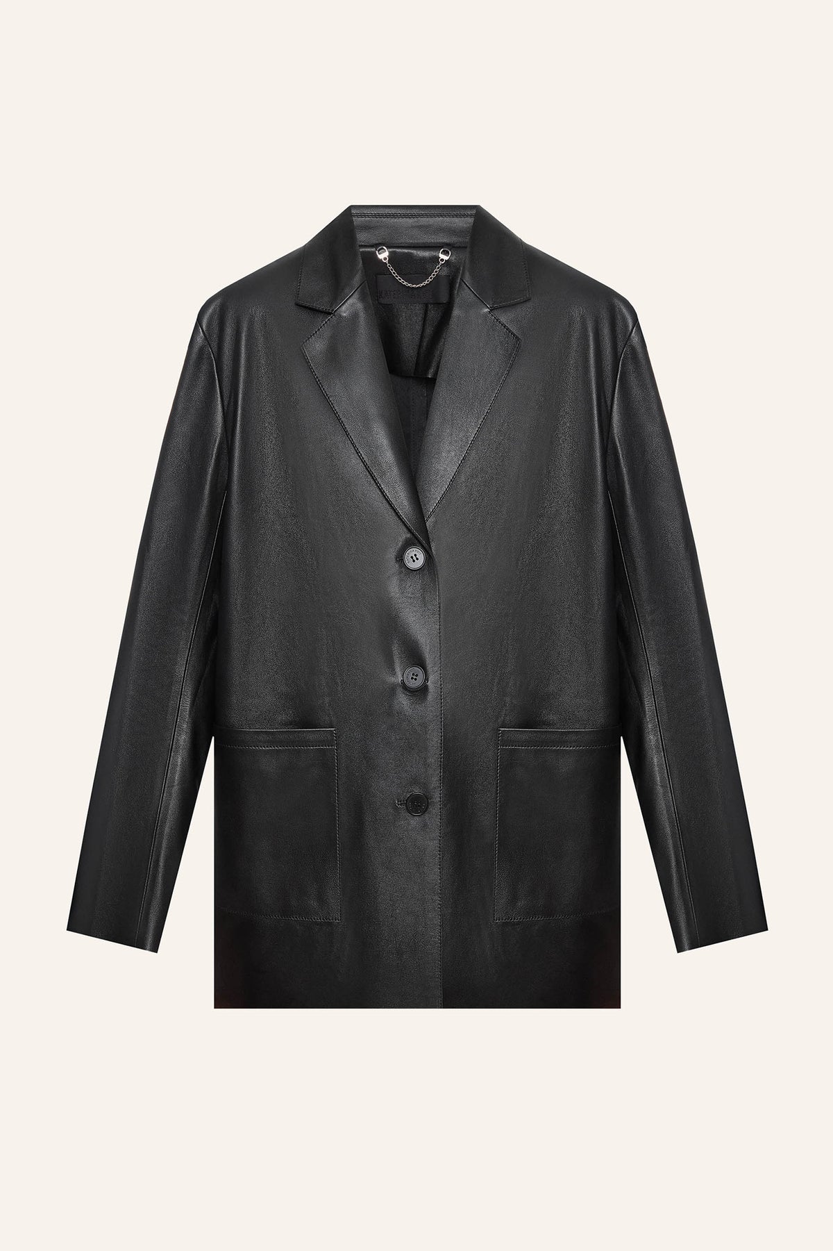 LEATHER BLACK JACKET KATERINA KVIT