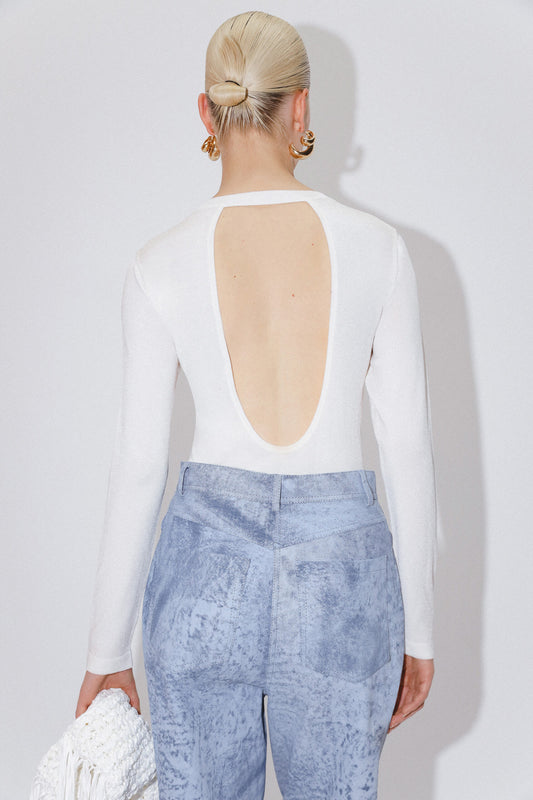 CARDIGAN OPEN BACK KATERINA KVIT