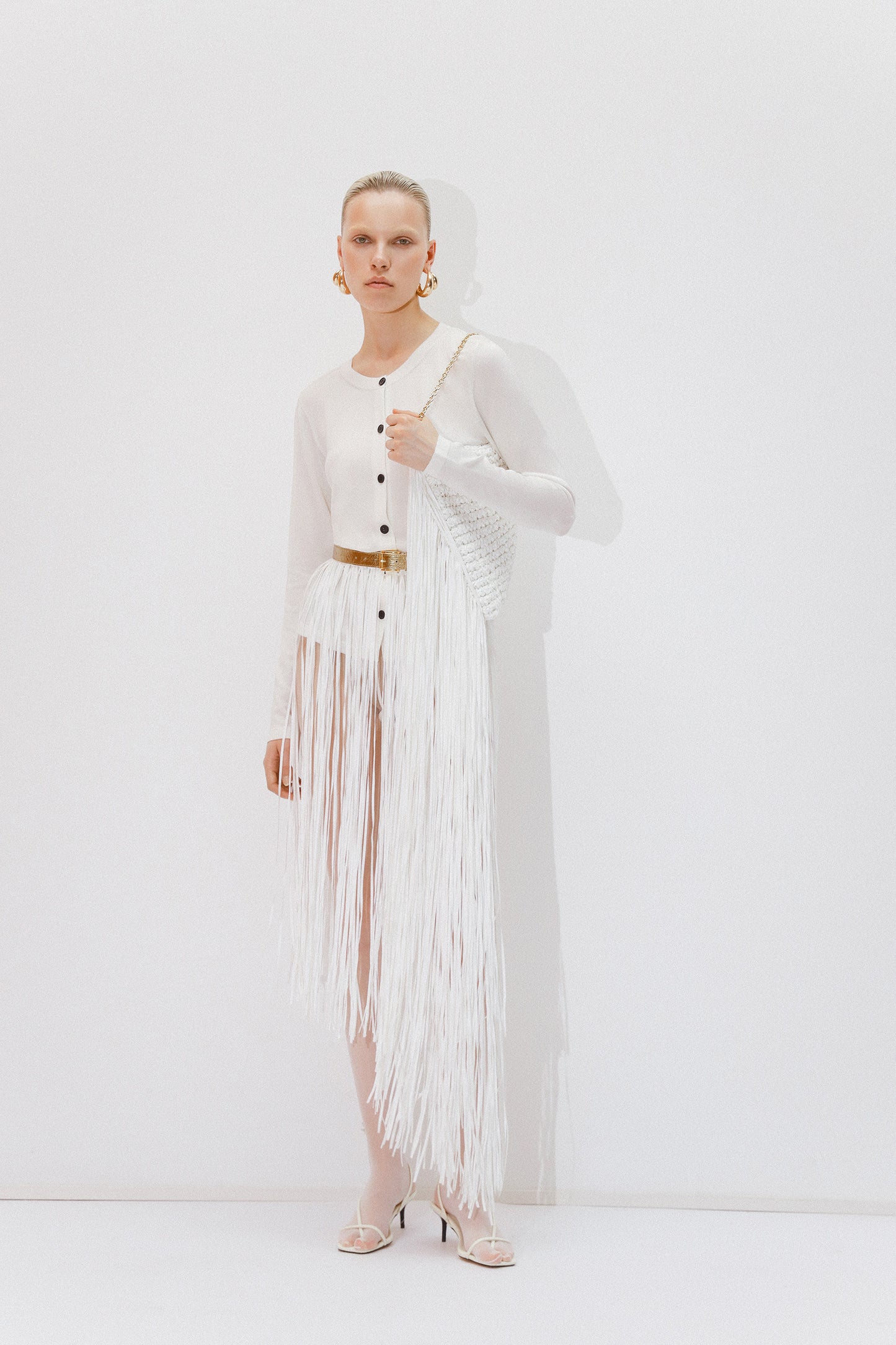 BELT KNITTED KATERINA KVIT