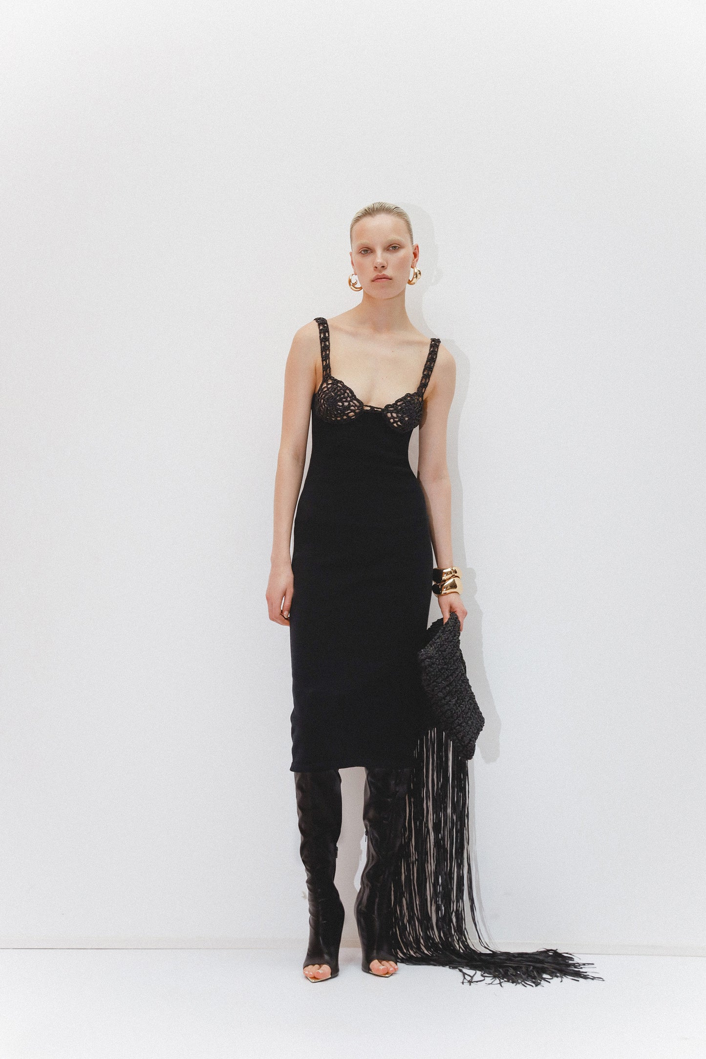 KNITTED DRESS KATERINA KVIT
