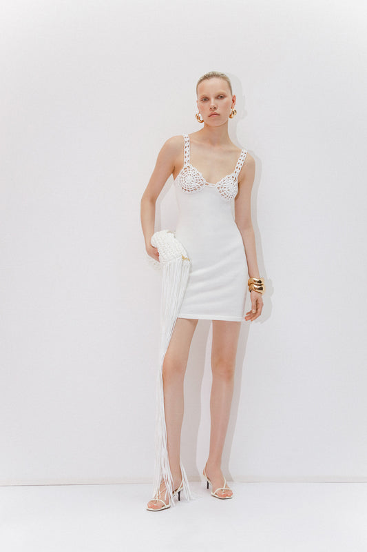 KNITTED DRESS KATERINA KVIT