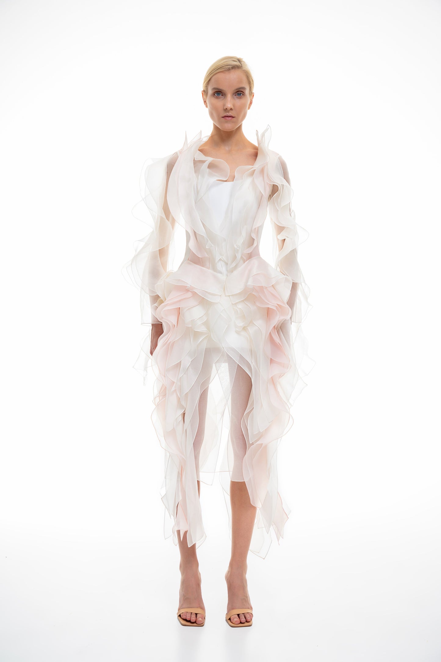 Silky clouds mini dress VALERY KOVALSKA