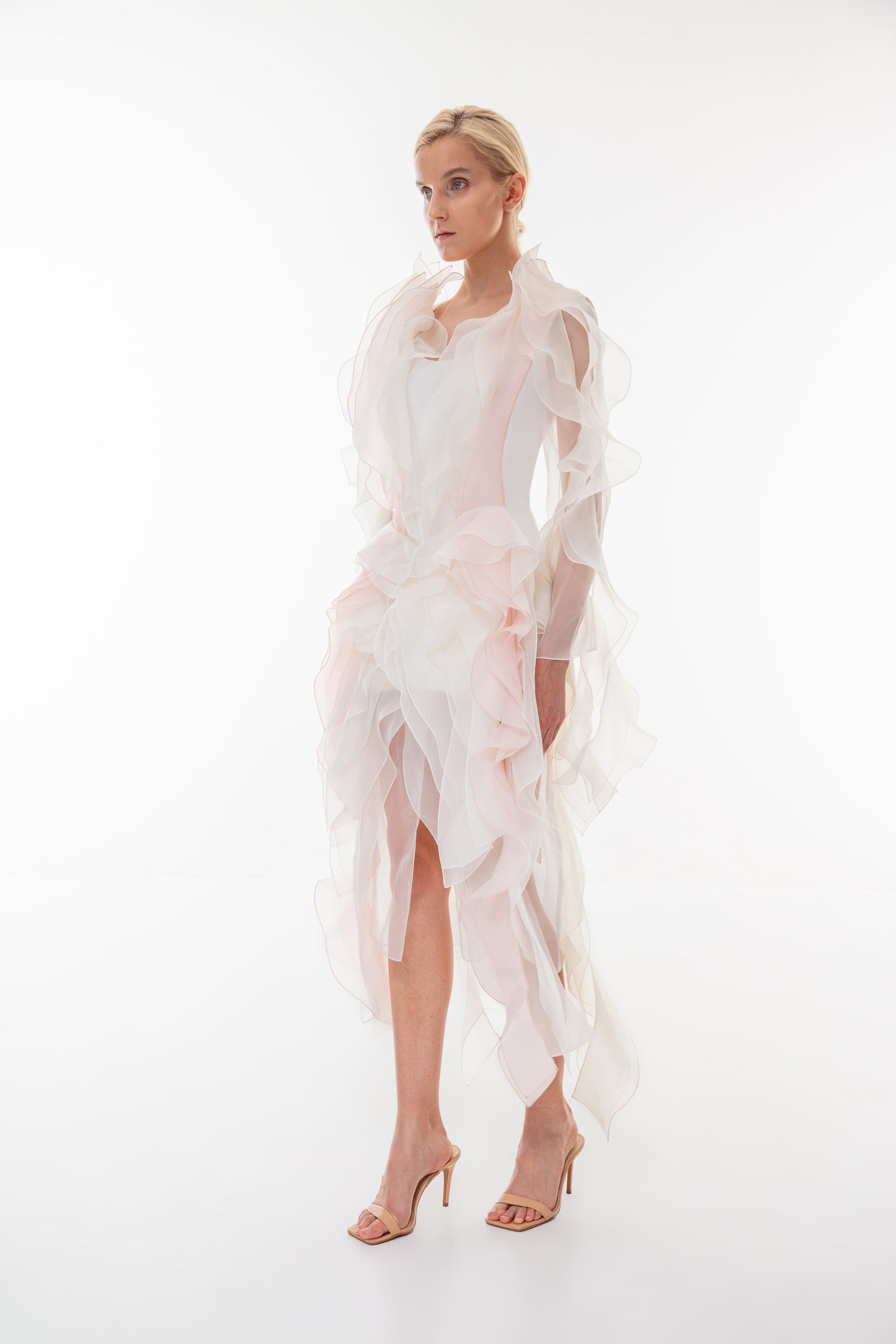Silky clouds mini dress VALERY KOVALSKA