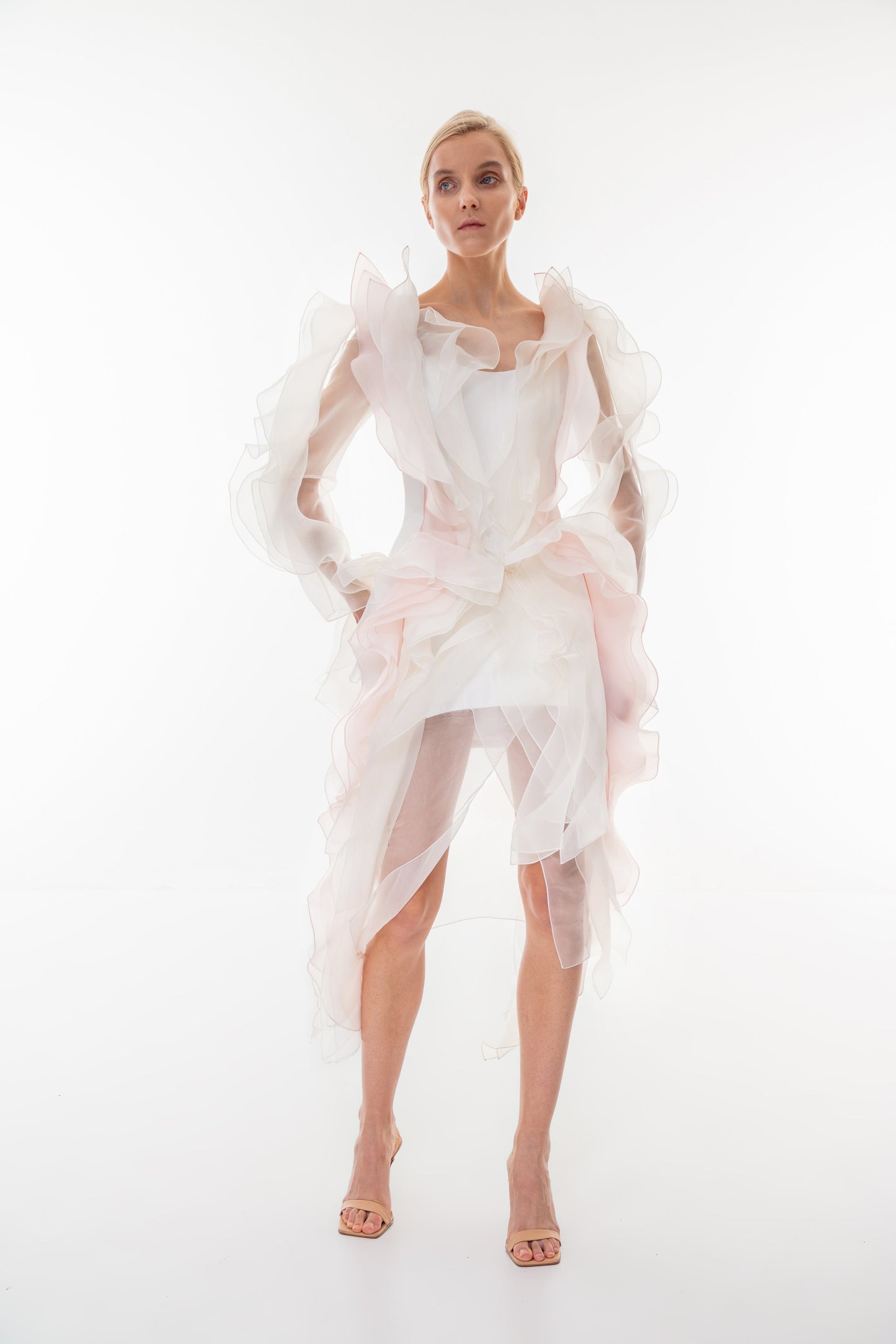 Silky clouds mini dress VALERY KOVALSKA