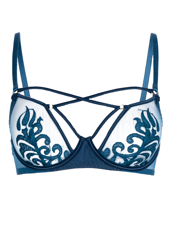 Movie blue Bra FOX LINGERIE