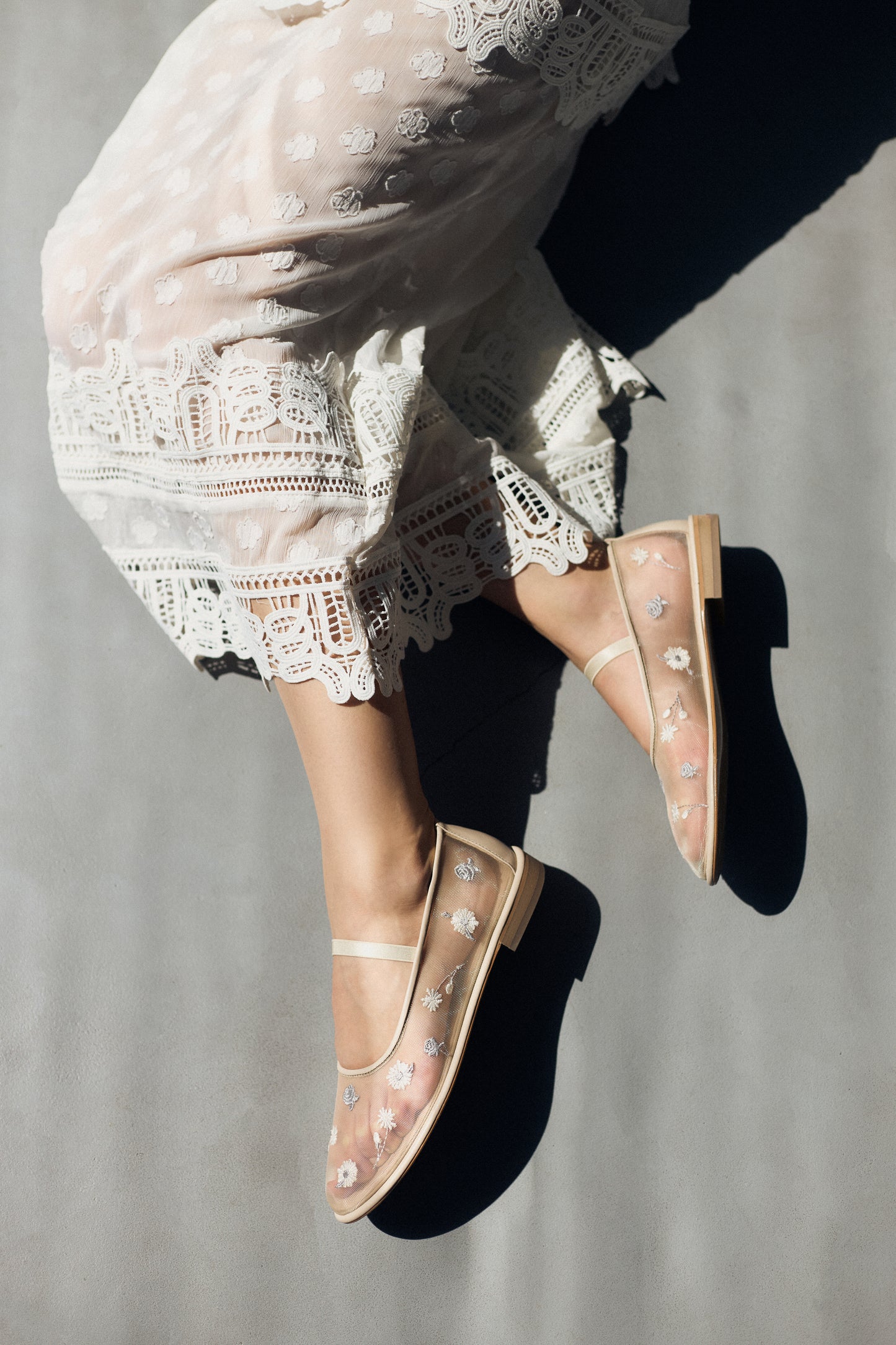 Mariyka Bloom ballet flats with embroidered wildflowers LOOKIE ATELIER