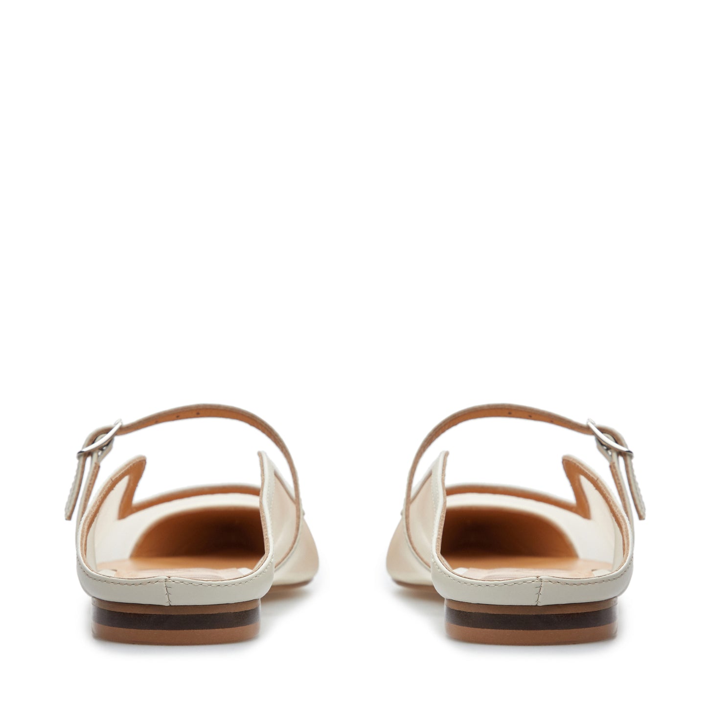 Noa flats milky mesh mules LOOKIE ATELIER