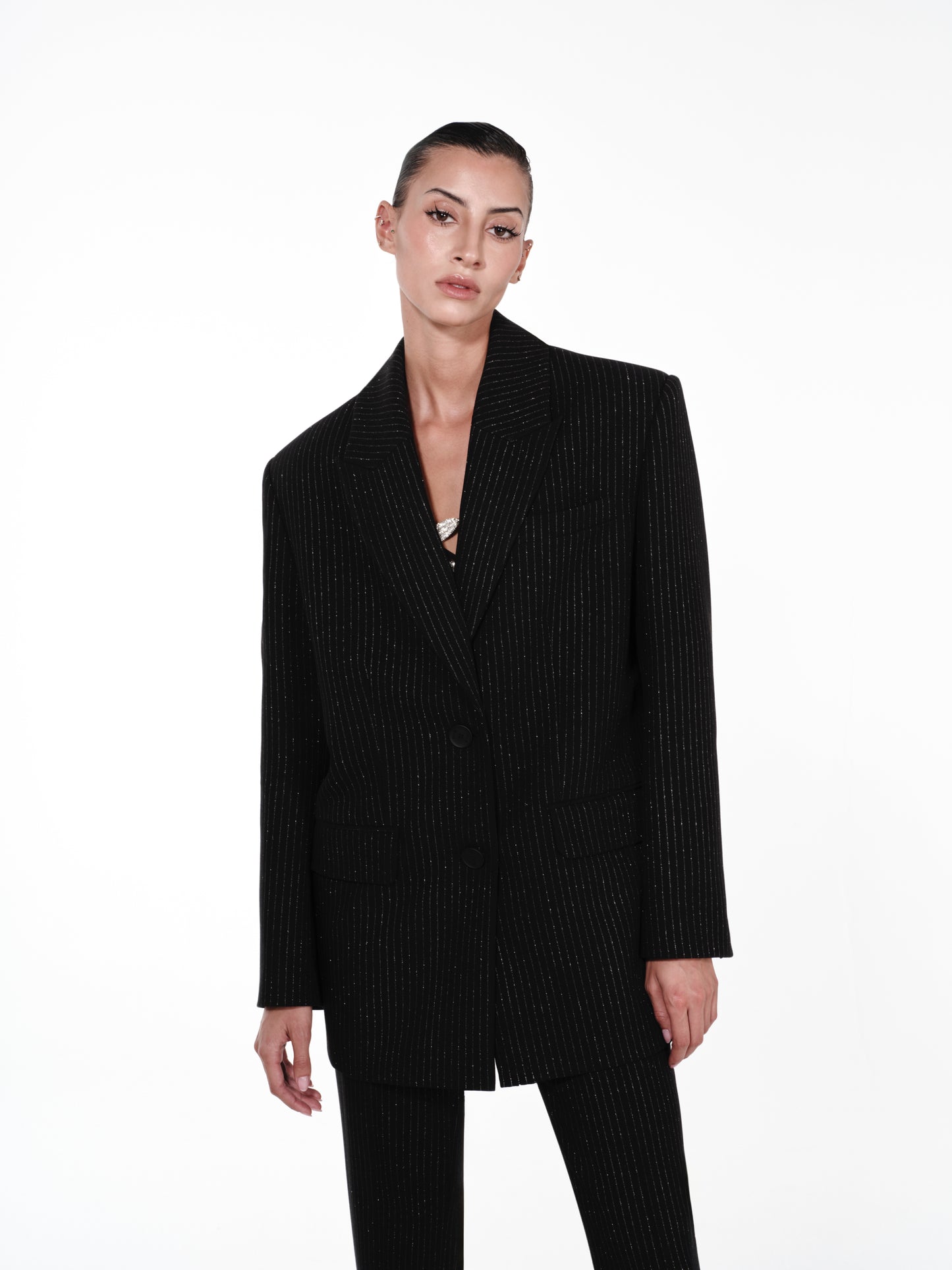 Tailored Pinstriped Blazer NUÉ