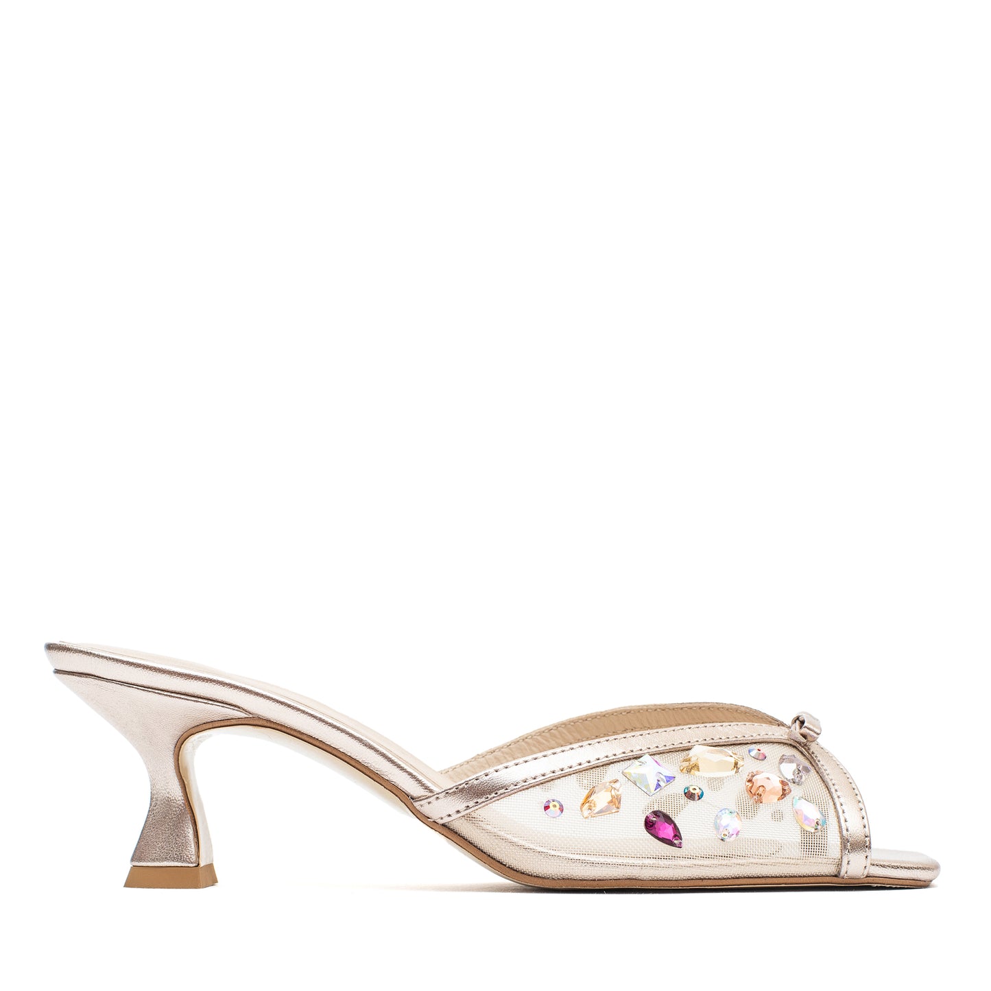 Olivia mules with colorful crystals LOOKIE ATELIER