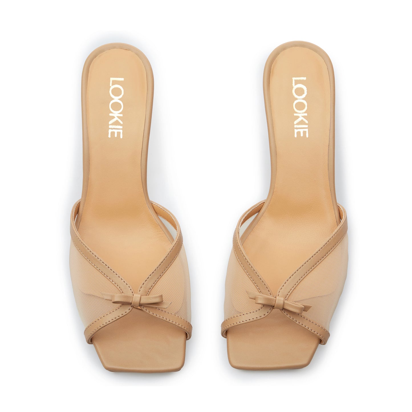 Olivia mules with transparent mesh LOOKIE ATELIER