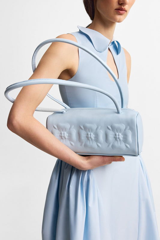 Bas-relief bag in ice blue PODYH