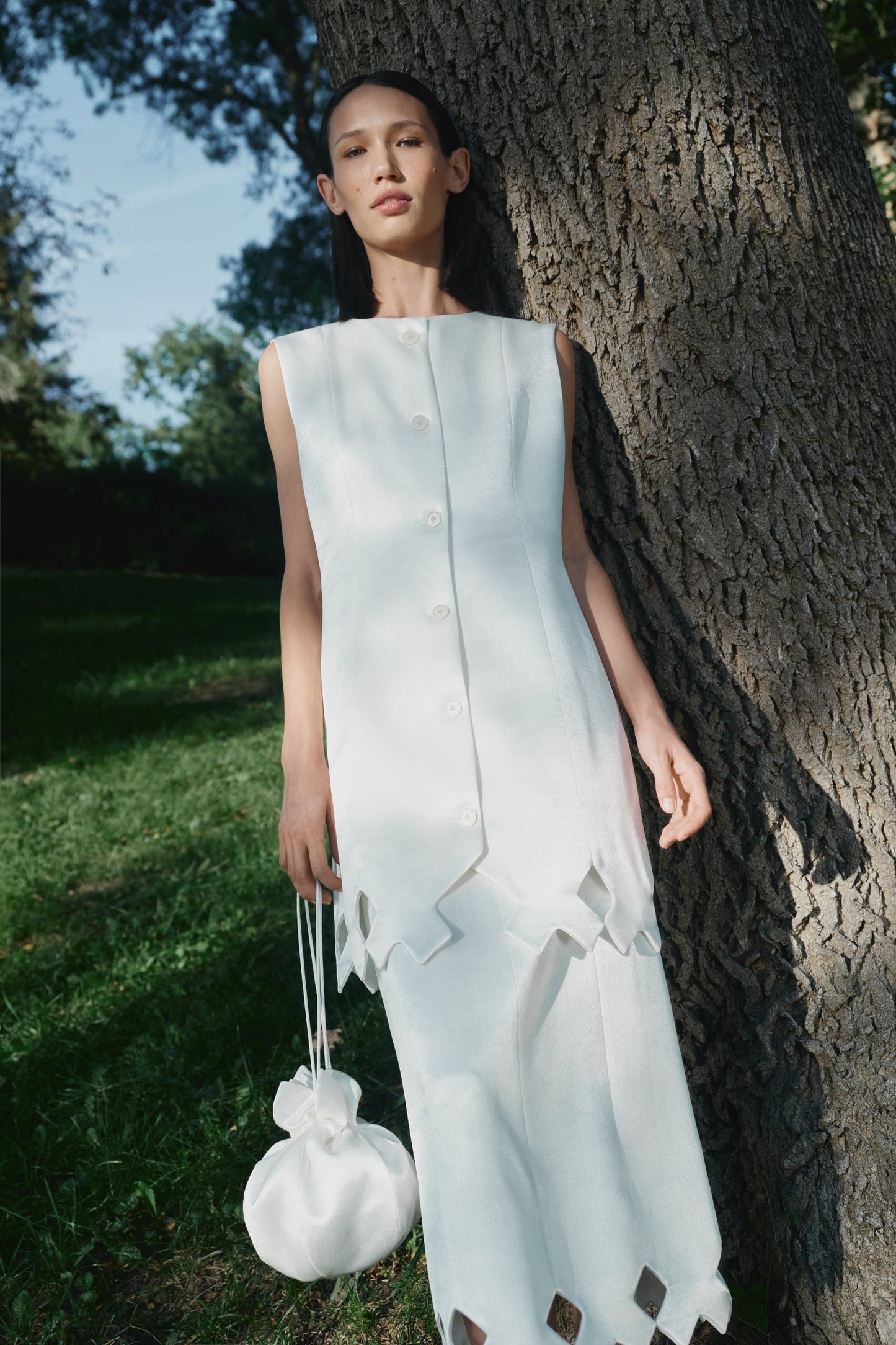 Tympan skirt eggshell PODYH