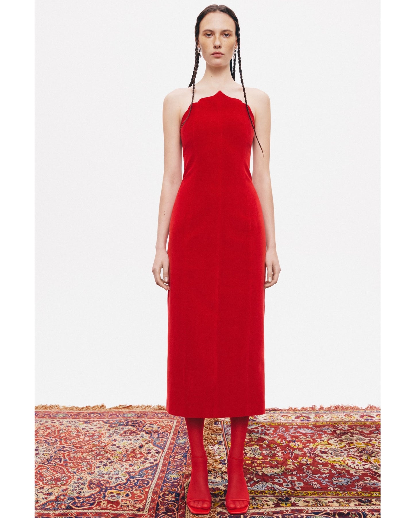 Saray dress red PODYH