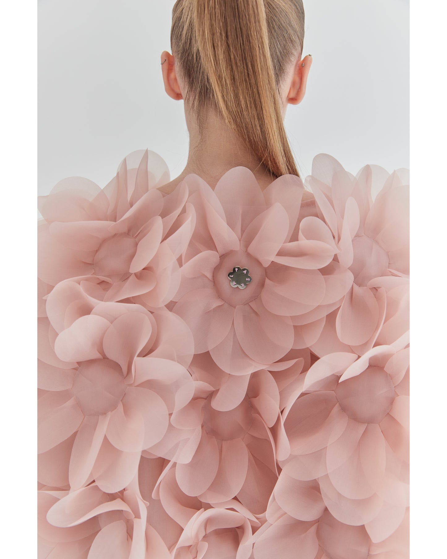 Peony Soft Bomber Jacket in blush nude PASKAL