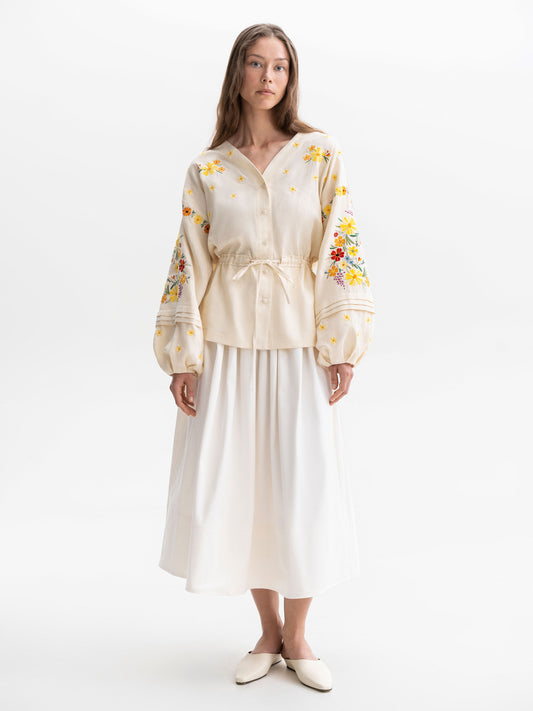 Light linen embroidery Budzhak ETNODIM