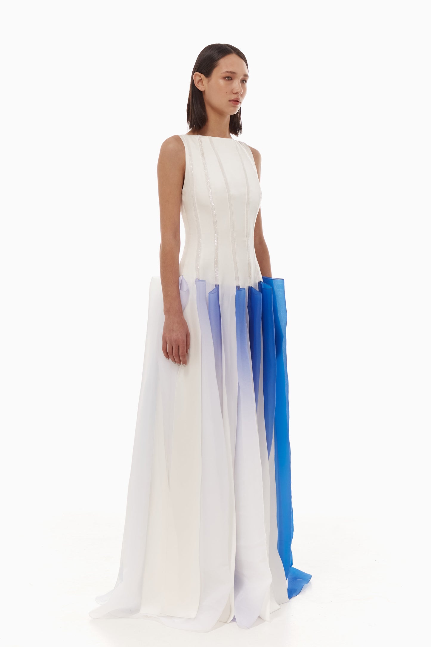 Lucid embroidered gown VALERY KOVALSKA