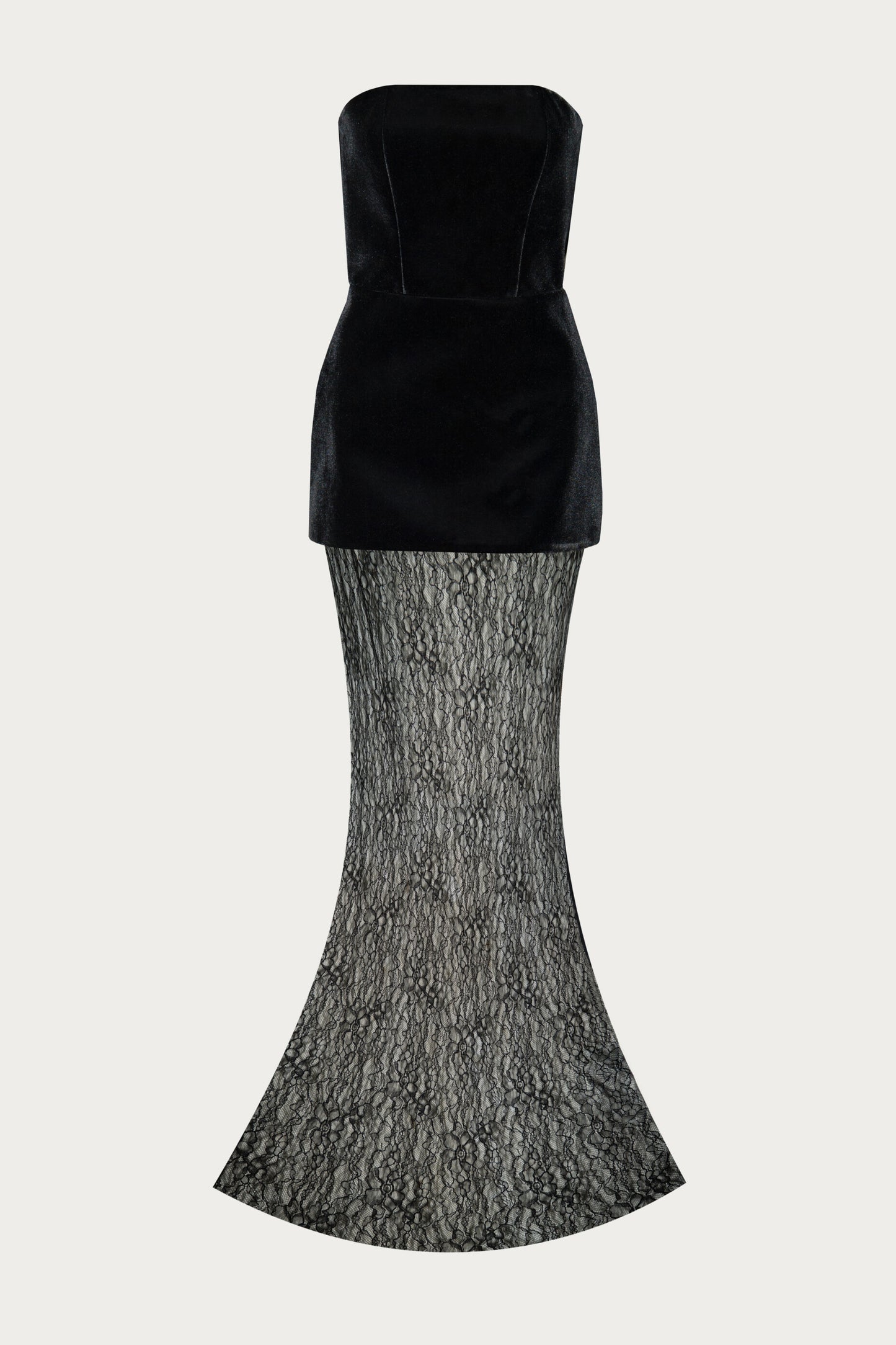 Velvet Lace Gown VESTIAIRE D'UN OISEAU LIBRE