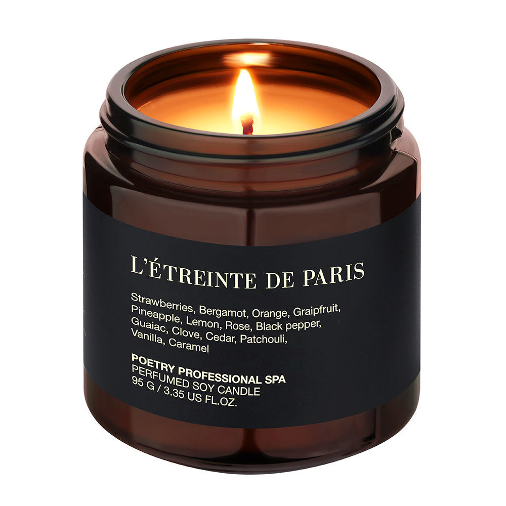 MASSAGE CANDLE L’ÉTREINTE DE PARIS 95 G POETRY HOME