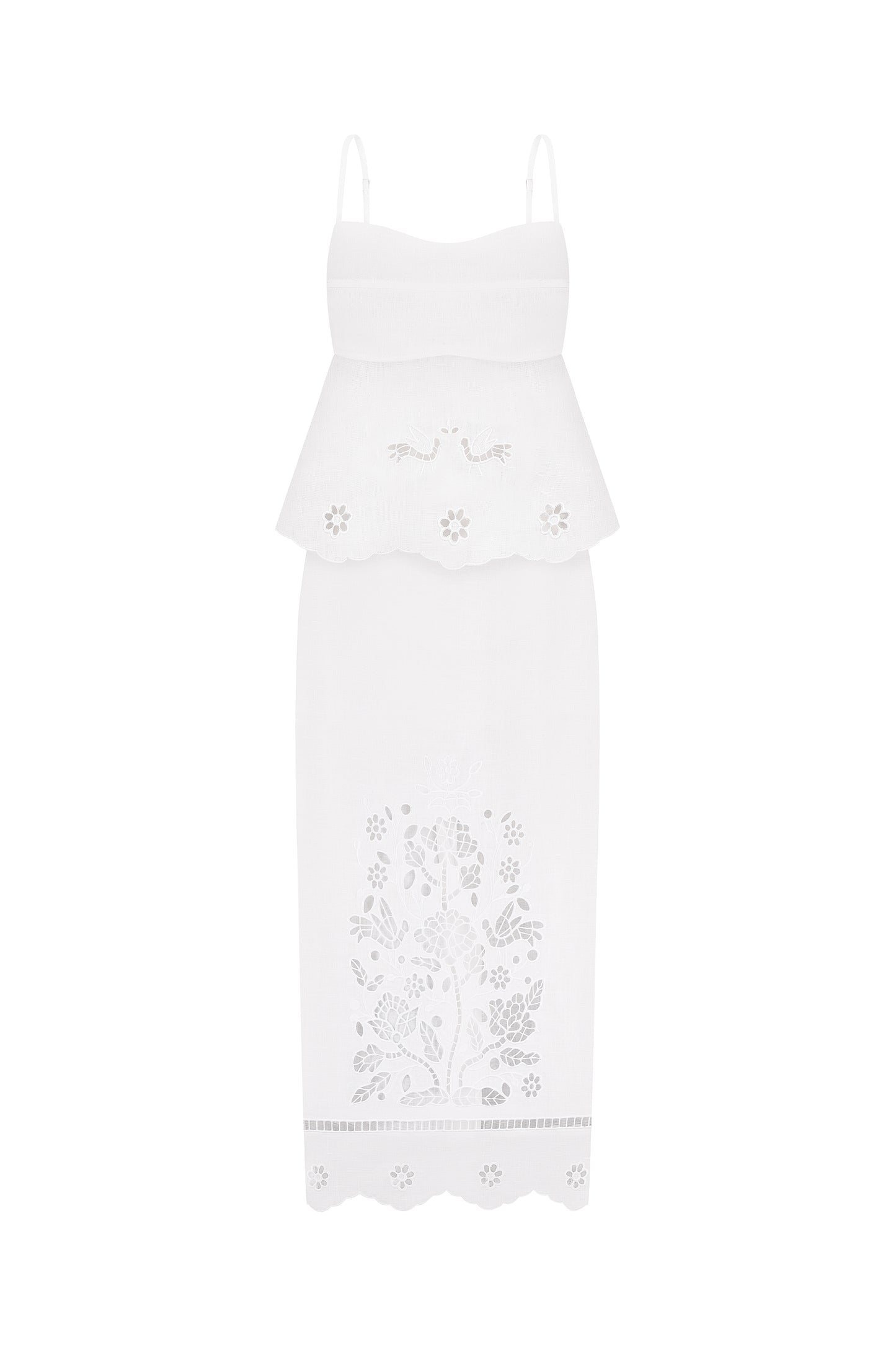 "Tree of love" white skirt FOBERINI
