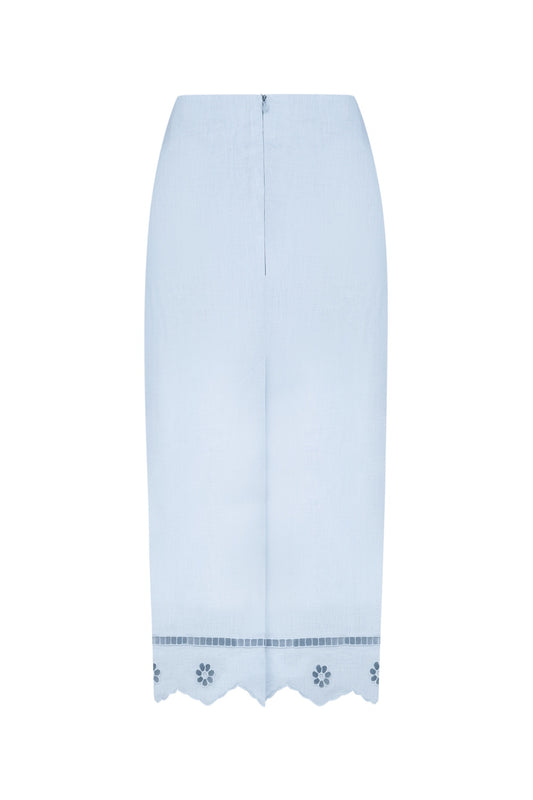 "Tree of love" blue skirt FOBERINI