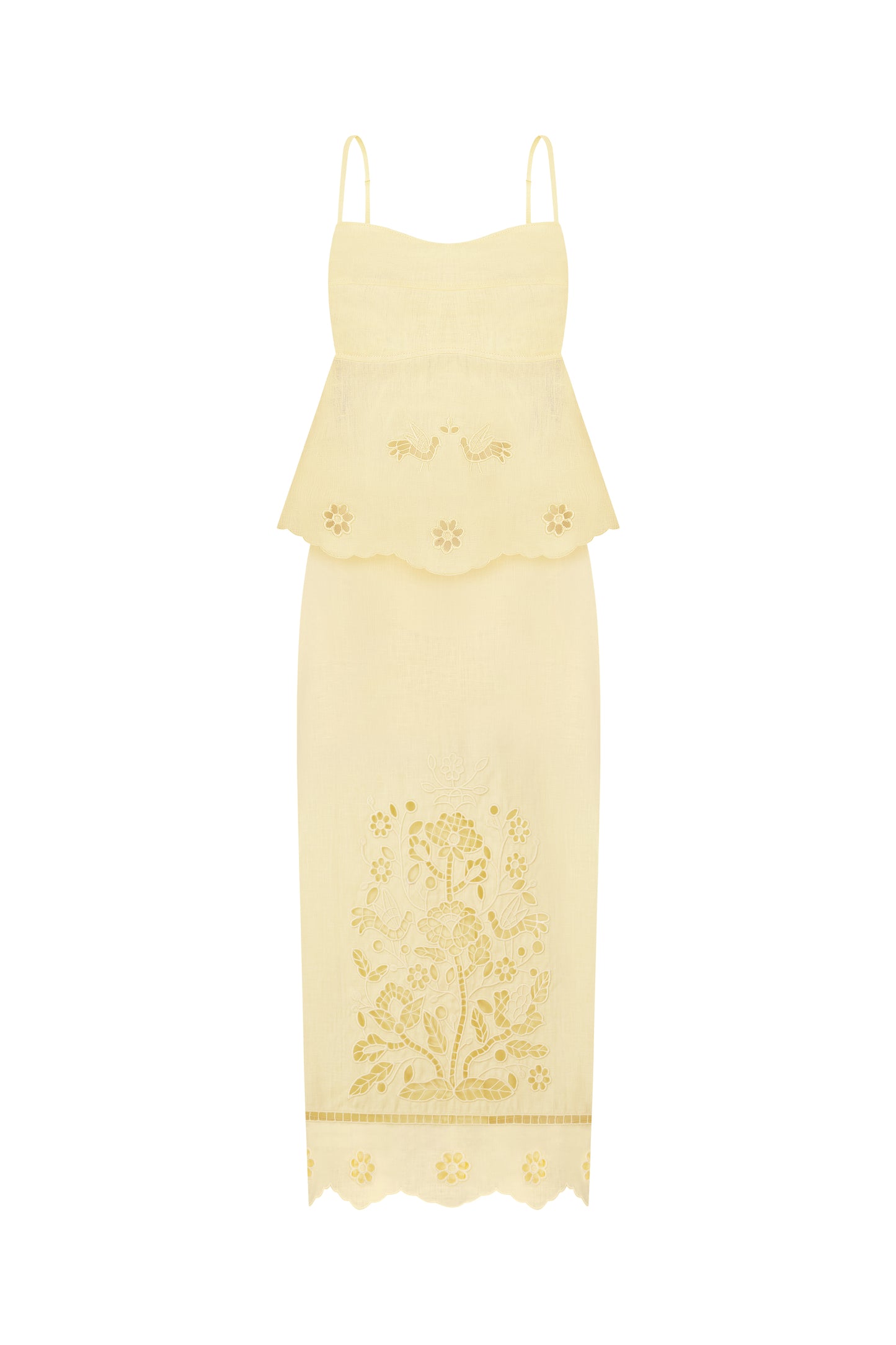 "Tree of love" yellow skirt FOBERINI