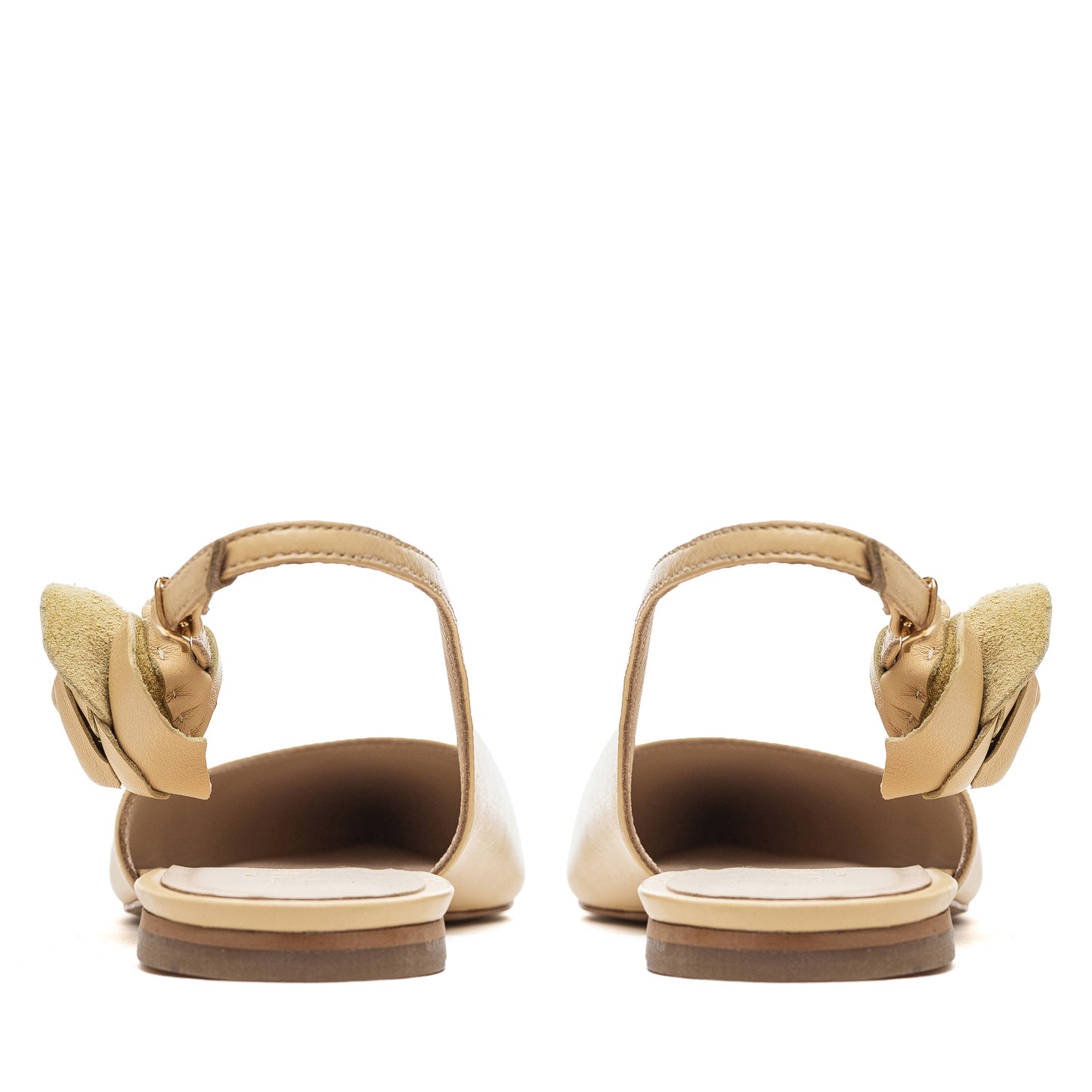 Slingbacks Sara in butter color LOOKIE ATELIER
